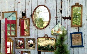 Mirrors and Old Barn