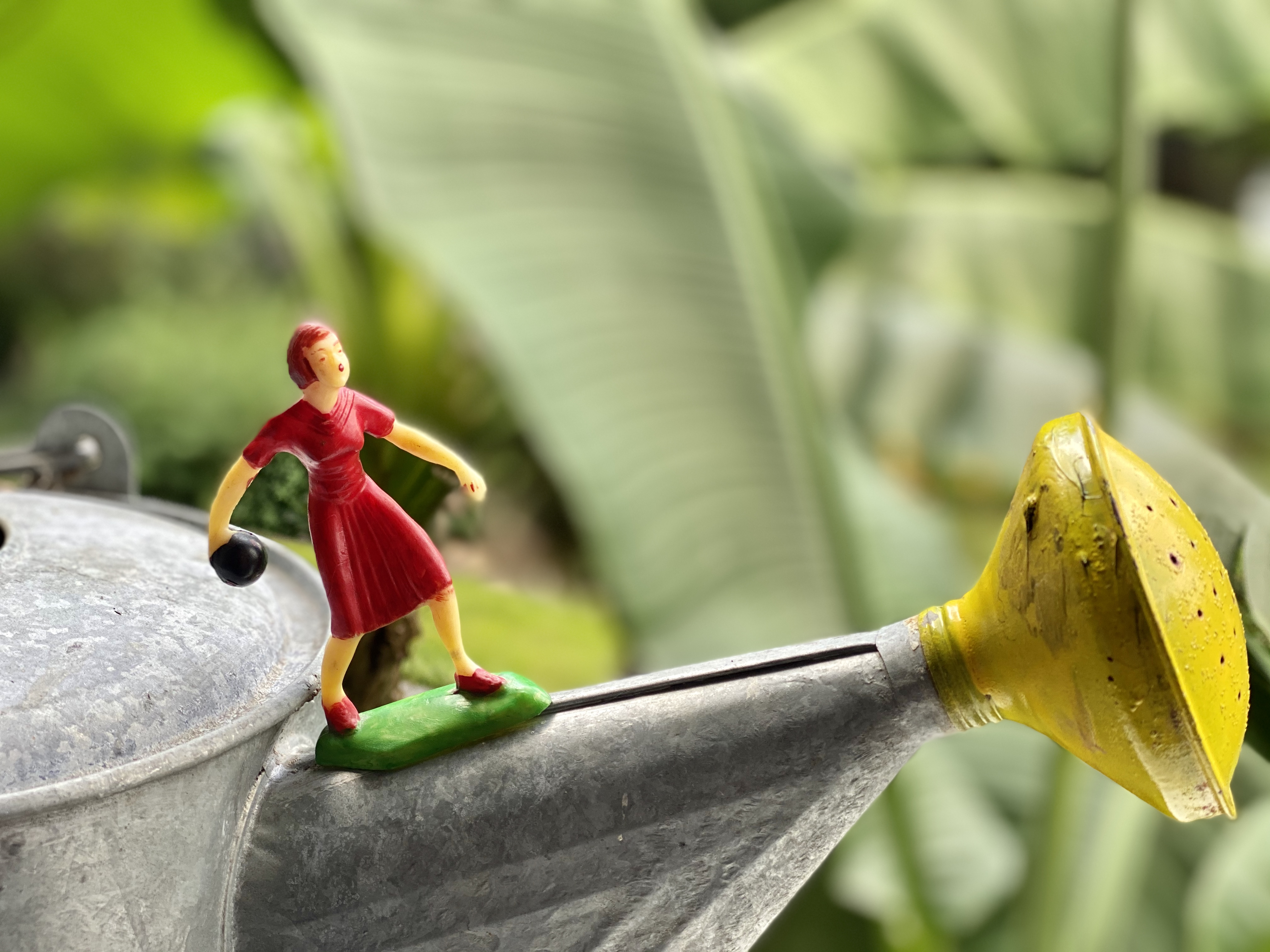 Bowling Lady Watering Can